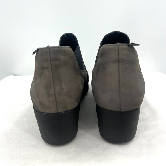 Mephisto Tosca Gray Leather Wedge Air Jet Bootie Women's 9 - Picture 9 of 10